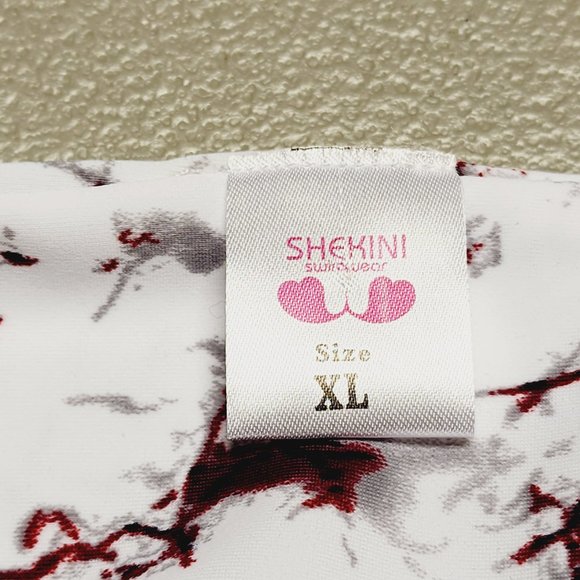 Skekini‎ Bikini XL - Burgundy Gray and White - NWT - Picture 2 of 8